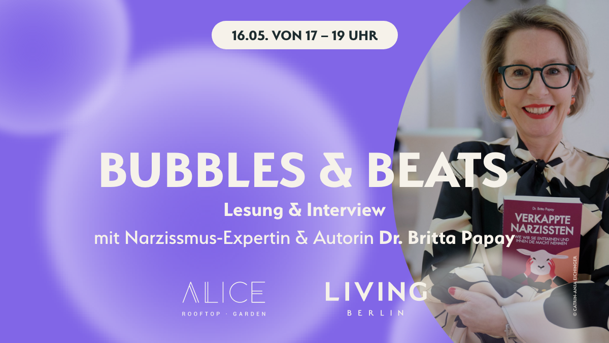 BUBBLES &amp; BEATS Special with <br>Dr. Britta Papay on May 16, 2025 - Reading &amp; Talk