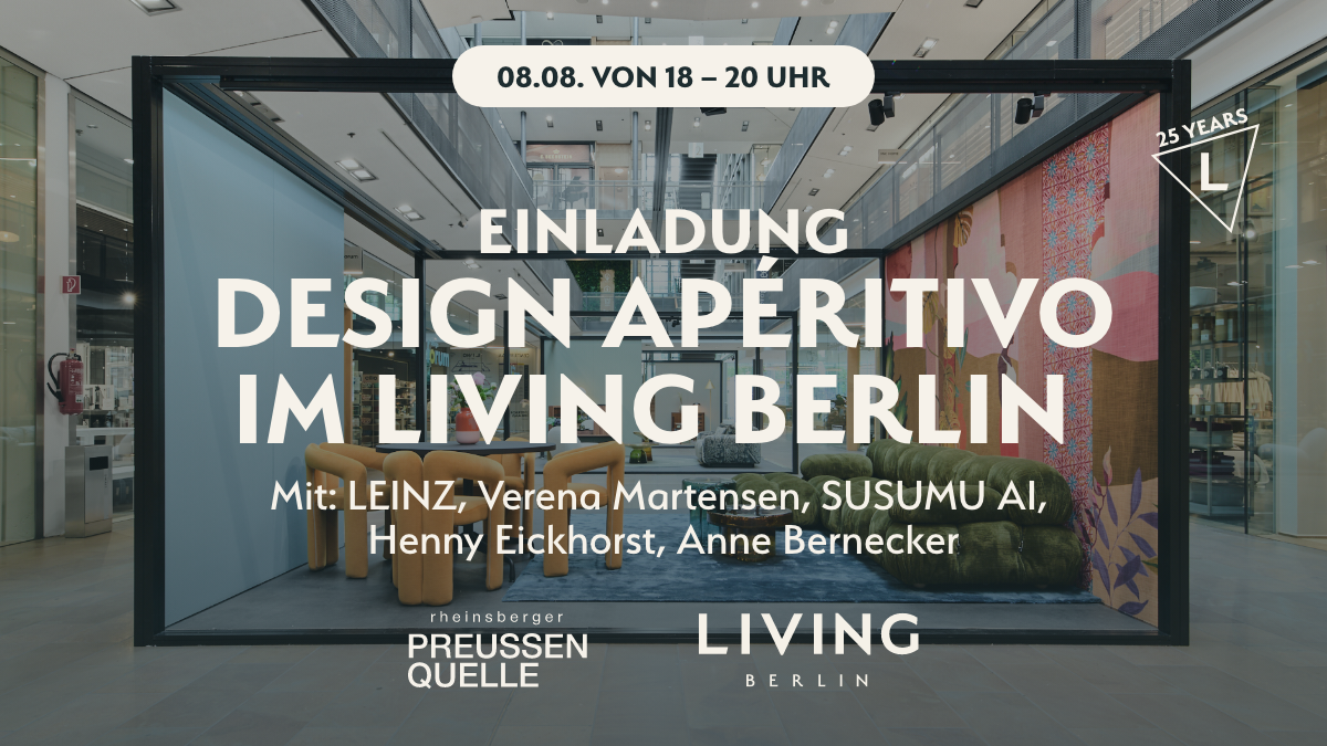 Design Aperitivo on August 08 at LIVING BERLIN