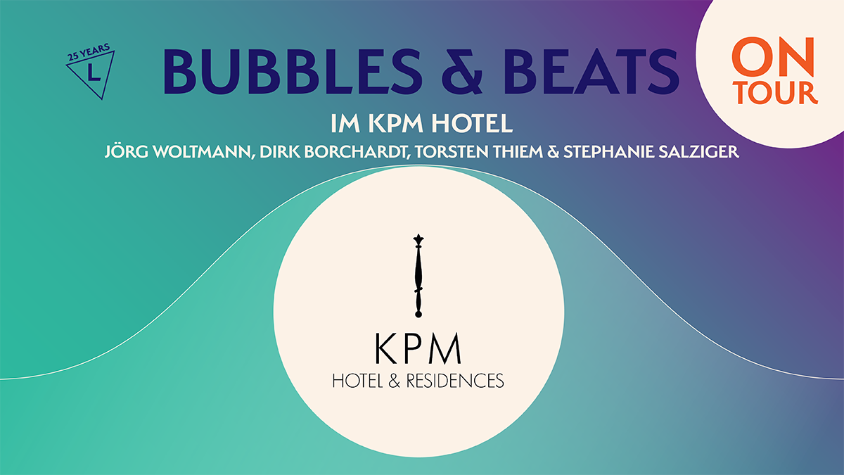 Bubbles & Beats on tour am 9. Oktober im KPM Hotel: Wie prägt Design das Hotelerlebnis?