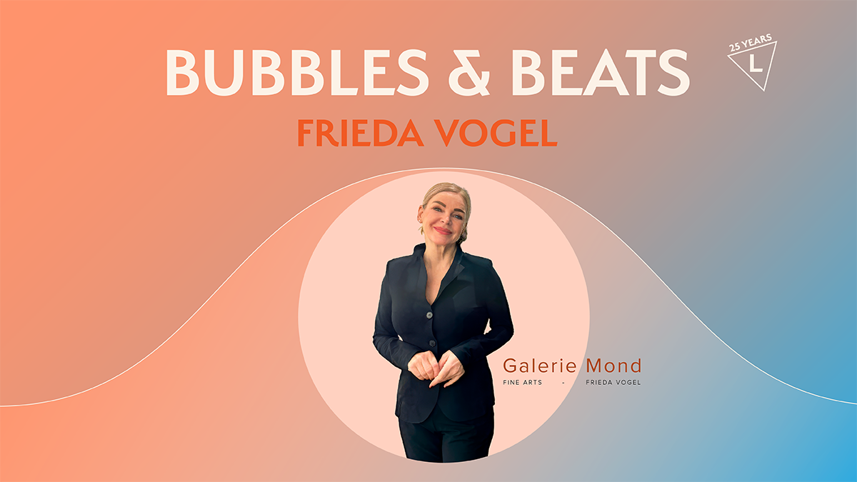 BUBBLES & BEATS am 11. September 2026: Galeristin Frieda Vogel im Gespräch über Kunst, Interior und die Ausstellung FAITH